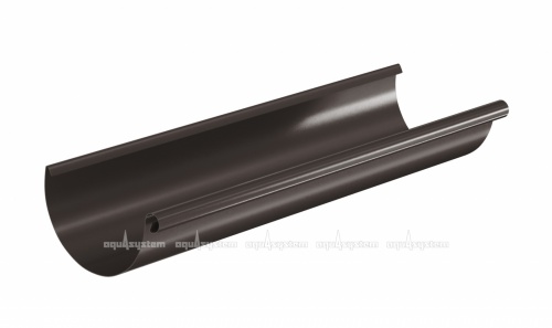 Желоб водосточный AQUASYSTEM Темно-коричневый RR32, D 150 мм, L 3 м
